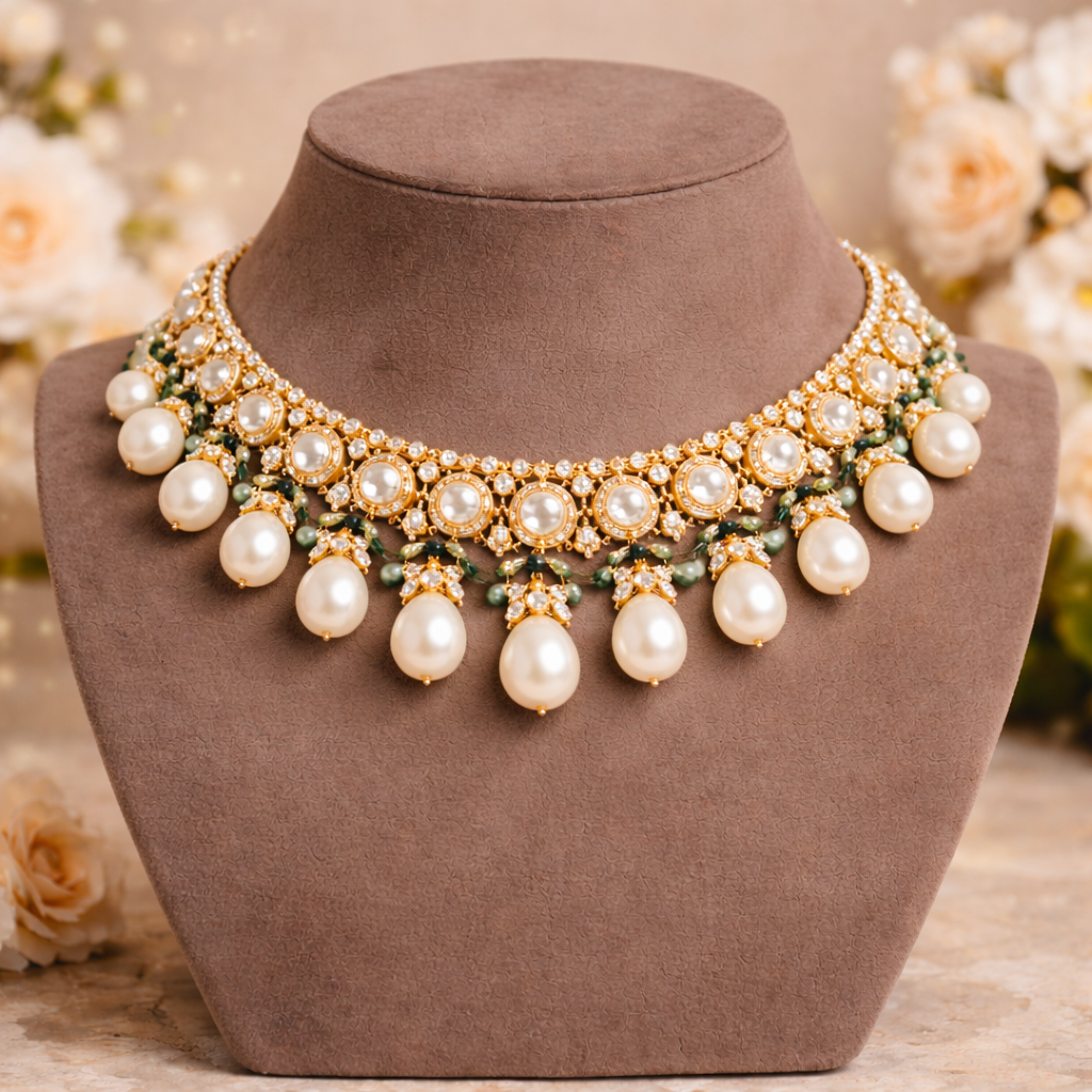 Kundan Pearl Necklaces