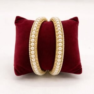 Elegant pearl bangles